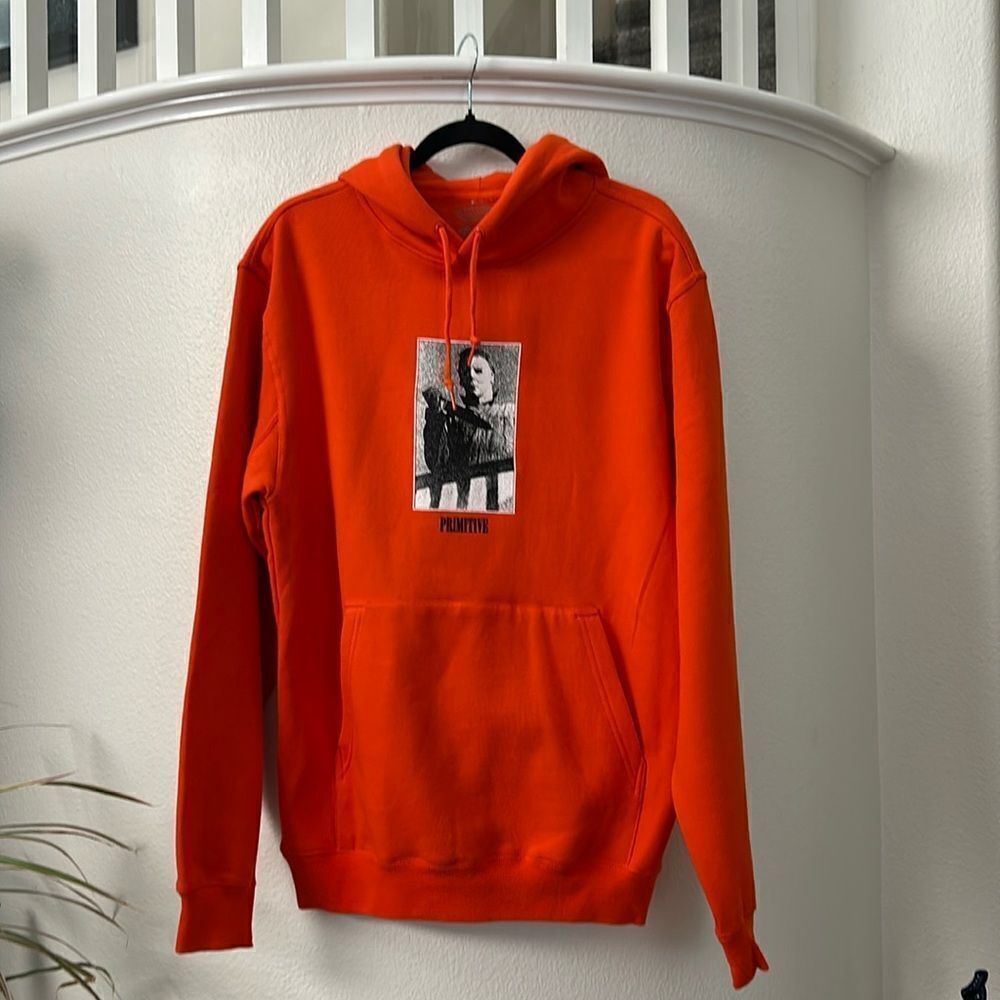 New primitive orange hoodie